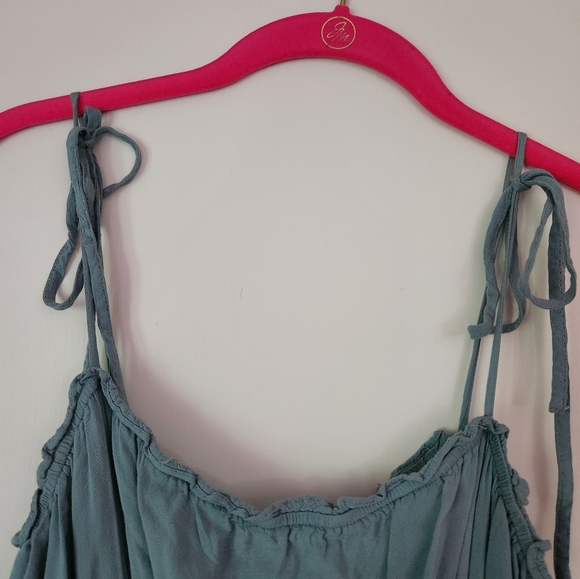 Blue Ruffle Romper - Picture 5 of 6